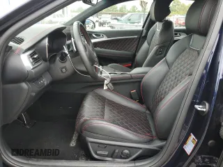 2023 Genesis G70 3.3T with VIN KMTG54TE7PU113169, listed as a Copart auction lot 71008994 with 17,864 mi miles and Salvage Title. Bid and sale history available at DreamBid. Image 7.
