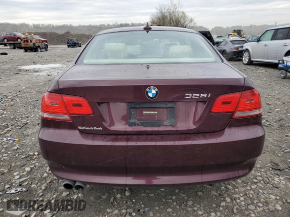 2008 BMW 3 Series 328i with VIN WBAWB33598P134468, listed as a Copart auction lot 51044185 with 100,000 mi miles and Salvage title. Bid and sale history available at DreamBid. Image 6.