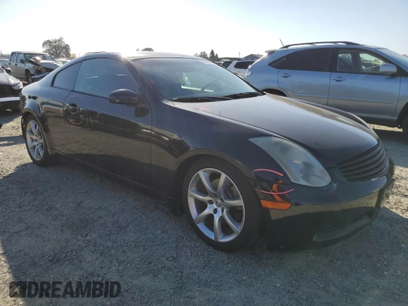 2005 Infiniti G35 Coupe with VIN JNKCV54E55M422507, listed as a Copart auction lot 80086464 with 164,001 mi miles and Salvage Title. Bid and sale history available at carsss.com. Image 4.