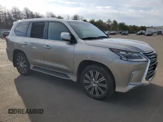 2018 Lexus LX with VIN JTJHY7AX2J4264876, listed as a Copart auction lot 46104975 with 25,466 mi miles and Salvage Title. Bid and sale history available at carsss.com. Image 4.