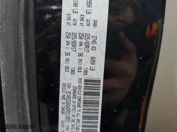 2016 Dodge Grand Caravan American Value Pkg with VIN 2C4RDGBGXGR319551, listed as a Copart auction lot 44242325 with 147,659 mi miles and Salvage Title. Bid and sale history available at carsss.com. Image 13.