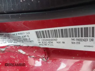 2014 Dodge Avenger SE with VIN 1C3CDZAG5EN227037, listed as a IAAI auction lot 41054612 with Not Provided miles. Bid and sale history available at carsss.com. Image 9.