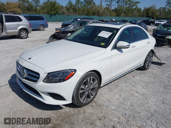2021 Mercedes-Benz C 300 with VIN W1KWF8DBXMR608750, listed as a IAAI auction lot 41735468 with 20,712 mi miles and . Bid and sale history available at carsss.com. Image 17.
