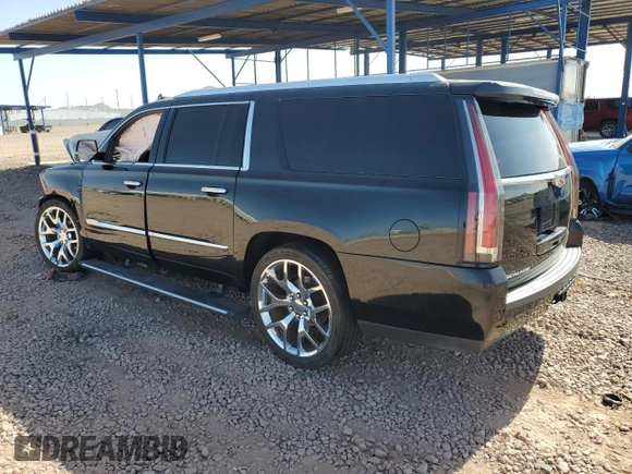 2015 Cadillac Escalade ESV Premium z VIN 1GYS4TKJ4FR615850, wystawiony jako Copart lot #57126125 z przebiegiem 104 693 mil mil oraz Szkoda całkowita • Salvage title. Historia ofert i sprzedaży dostępna na DreamBid. Obrazek 2.