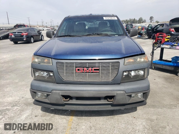 2005 GMC Canyon 1SE SLE Z71 with VIN 1GTDS136458179802, listed as a Copart auction lot 72376614 with 199,867 mi miles and Salvage Title. Bid and sale history available at carsss.com. Image 5.