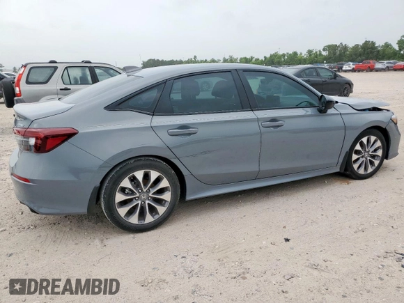 2025 Honda Civic Sport with VIN 2HGFE2F51SH529628, listed as a Copart auction lot 57871165 with Not provided miles and Salvage title. Bid and sale history available at DreamBid. Image 3.
