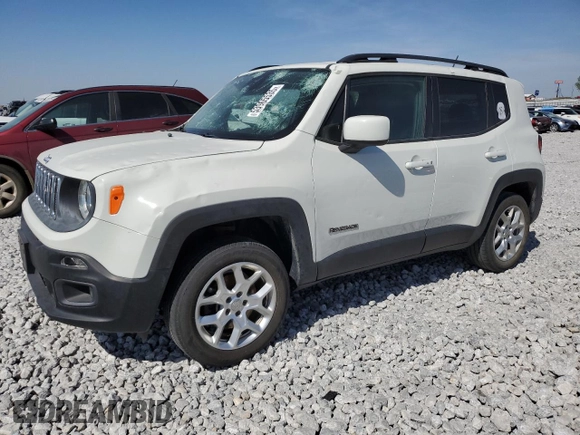 2015 Jeep Renegade Latitude z VIN ZACCJBBT8FPB26235, wystawiony jako Copart lot #53965535 z przebiegiem 66 712 mil mil oraz Szkoda całkowita • Salvage title. Historia ofert i sprzedaży dostępna na DreamBid. Obrazek 1.