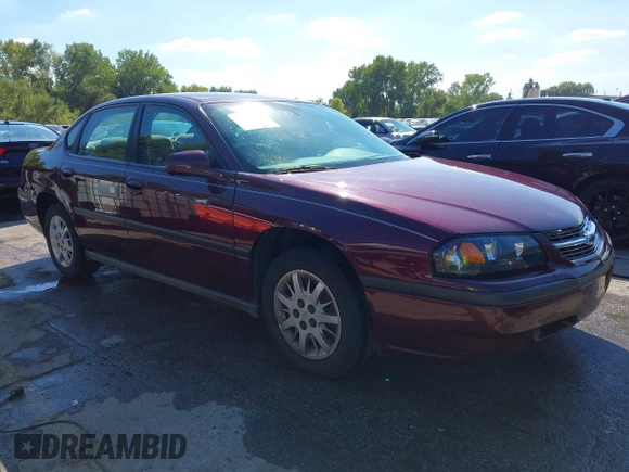 2004 Chevrolet Impala with VIN 2G1WF52E549429976, listed as a IAAI auction lot 40451492 with 55,150 mi miles. Bid and sale history available at carsss.com. Image 1.