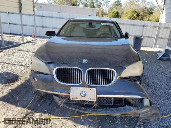 2011 BMW 7 Series 740Li with VIN WBAKB4C5XBC574198, listed as a Copart auction lot 81507884 with 158,437 mi miles and Salvage title. Bid and sale history available at DreamBid. Image 5.