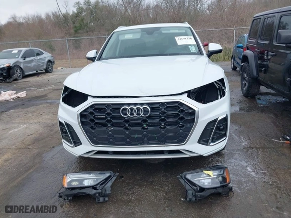 2023 Audi Q5 S line Premium Plus with VIN WA1EAAFY6P2030702, listed as a IAAI auction lot 41691330 with 14,339 mi miles. Bid and sale history available at carsss.com. Image 12.