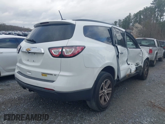 2016 Chevrolet Traverse LT z VIN 1GNKRHKD2GJ181384, wystawiony jako IAAI lot #41723981 z przebiegiem 143 263 mil mil oraz . Historia ofert i sprzedaży dostępna na DreamBid. Obrazek 4.