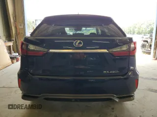 2017 Lexus RX 450h with VIN 2T2BGMCA8HC015634, listed as a Copart auction lot 61987015 with 50,395 mi miles and Salvage title. Bid and sale history available at DreamBid. Image 6.