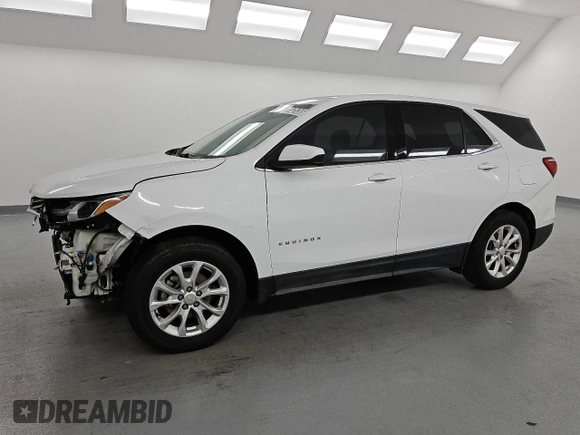 2018 Chevrolet Equinox LT z VIN 3GNAXJEV2JL400650, wystawiony jako Copart lot #55626365 z przebiegiem 117 424 mil mil oraz Czysty tytuł • Clean title. Historia ofert i sprzedaży dostępna na DreamBid. Obrazek 1.