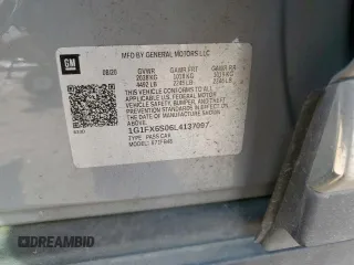 2020 Chevrolet Bolt EV 2LT z VIN 1G1FX6S06L4137097, wystawiony jako Copart lot #58361145 z przebiegiem 37 304 mil mil oraz Szkoda całkowita • Salvage title. Historia ofert i sprzedaży dostępna na DreamBid. Obrazek 13.