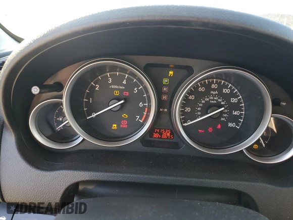 2012 Mazda 6 i Touring with VIN 1YVHZ8DH8C5M22199, listed as a Copart auction lot 41586015 with 141,535 mi miles and Salvage Title. Bid and sale history available at DreamBid. Image 9.