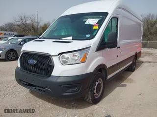 2023 Ford Transit Cargo Van with VIN 1FTBR3X83PKA69906, listed as a IAAI auction lot 41755937 with 35,484 mi miles. Bid and sale history available at carsss.com. Image 17.