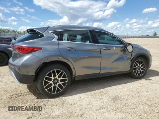 2017 Infiniti QX30 Premium with VIN SJKCH5CR4HA019019, listed as a Copart auction lot 63316445 with 83,712 mi miles and Salvage title. Bid and sale history available at DreamBid. Image 3.