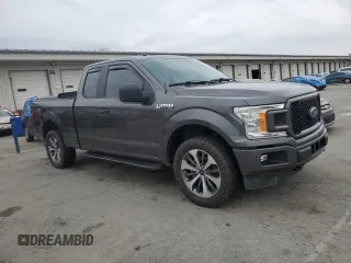2019 Ford F-150 XL with VIN 1FTEX1EP9KKC47098, listed as a Copart auction lot 60653275 with 104,823 mi miles and Salvage title. Bid and sale history available at DreamBid. Image 4.