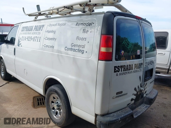 2006 Chevrolet Express Cargo with VIN 1GCFG15X561131770, listed as a IAAI auction lot 42676241 with 369,229 mi miles and . Bid and sale history available at DreamBid. Image 3.
