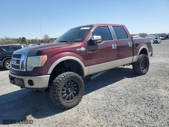 2010 Ford F-150 XL with VIN 1FTFW1EV9AKE13043, listed as a Copart auction lot 50417195 with 181,884 mi miles and Salvage Title. Bid and sale history available at carsss.com. Image 1.