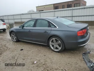 2013 Audi A8 3.0L with VIN WAUAGAFD2DN016626, listed as a Copart auction lot 51662665 with 73,741 mi miles and Salvage title. Bid and sale history available at DreamBid. Image 2.