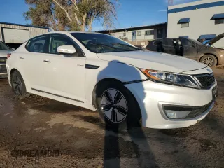 2013 Kia Optima Hybrid LX with VIN KNAGM4AD1D5040492, listed as a Copart auction lot 77559034 with Not Provided miles and Salvage Title. Bid and sale history available at carsss.com. Image 4.