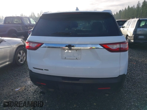 2020 Chevrolet Traverse LS with VIN 1GNEVFKW9LJ100826, listed as a IAAI auction lot 41227311 with 77,327 mi miles. Bid and sale history available at carsss.com. Image 17.