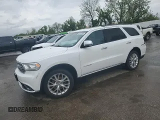 2015 Dodge Durango Citadel with VIN 1C4RDJEG2FC830090, listed as a Copart auction lot 55167585 with 167,918 mi miles and Salvage title. Bid and sale history available at DreamBid. Image 1.