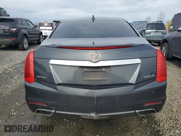 2014 Cadillac CTS Luxury RWD with VIN 1G6AR5SX1E0166474, listed as a Copart auction lot 49721625 with 112,390 mi miles and Salvage Title. Bid and sale history available at carsss.com. Image 6.