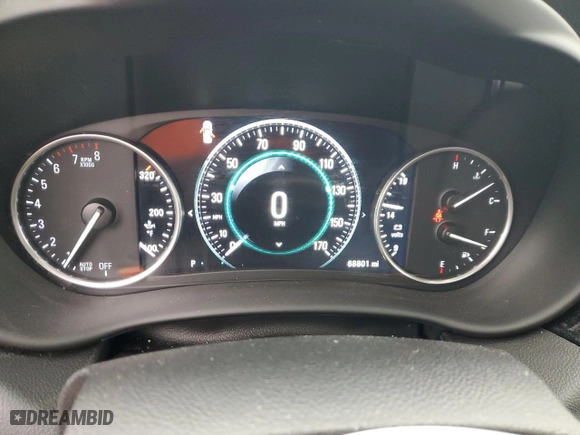 2017 Buick Envision Premium I with VIN LRBFXESX2HD123539, listed as a Copart auction lot 45175155 with 68,801 mi miles and Salvage Title. Bid and sale history available at carsss.com. Image 9.