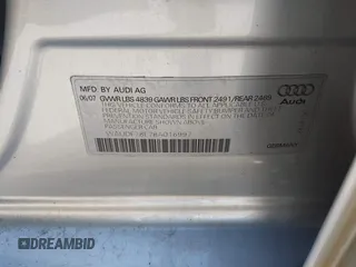 2008 Audi A4 2.0T с VIN WAUDF78E78A016997, выставлен на аукционе IAAI как лот 41995375 с пробегом 133 805 миль миль и . История ставок и продаж доступна на DreamBid. Изображение 9.