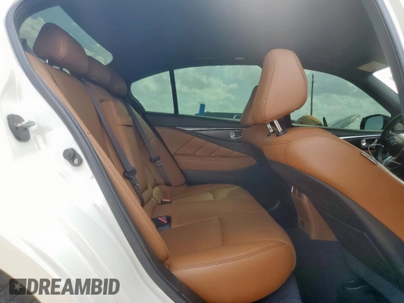 2021 Infiniti Q50 Signature Edition z VIN JN1EV7CP6MM706805, wystawiony jako Copart lot #64873545 z przebiegiem 19 038 mil mil oraz Czysty tytuł • Clean title. Historia ofert i sprzedaży dostępna na DreamBid. Obrazek 10.