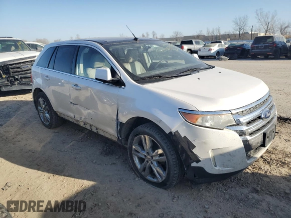2011 Ford Edge Limited with VIN 2FMDK3KC2BBA27136, listed as a Copart auction lot 44351874 with 156,187 mi miles and Salvage Title. Bid and sale history available at carsss.com. Image 4.
