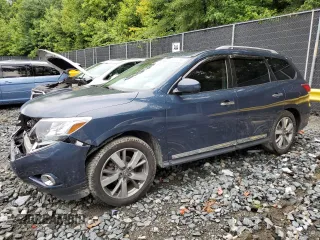 2013 Nissan Pathfinder SV with VIN 5N1AR2MM2DC609755, listed as a Copart auction lot 64289294 with 127,927 mi miles and Salvage Title. Bid and sale history available at carsss.com. Image 1.