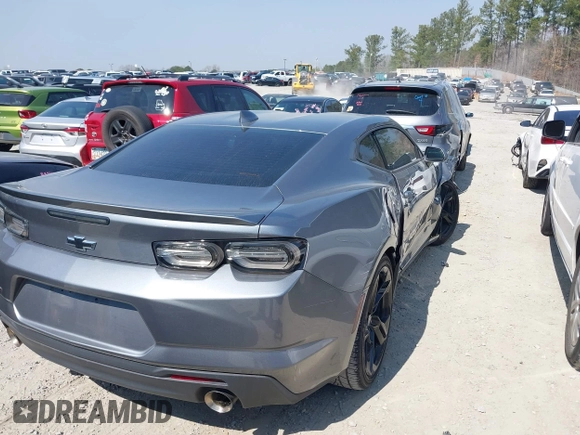 2021 Chevrolet Camaro 1LT with VIN 1G1FB1RS0M0142717, listed as a IAAI auction lot 41775122 with 58,151 mi miles. Bid and sale history available at carsss.com. Image 4.