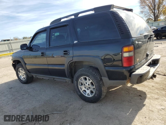 2002 Chevrolet Tahoe Z71 with VIN 1GNEK13Z72R209970, listed as a Copart auction lot 82151364 with 342,869 mi miles and Salvage Title. Bid and sale history available at carsss.com. Image 2.