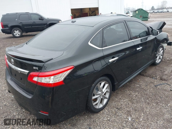 2015 Nissan Sentra S with VIN 3N1AB7AP3FY250188, listed as a IAAI auction lot 41197719 with 165,538 mi miles and . Bid and sale history available at DreamBid. Image 4.