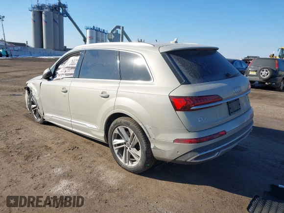 2023 Audi Q7 Premium with VIN WA1ACBF72PD021053, listed as a IAAI auction lot 41387794 with 11,462 mi miles and . Bid and sale history available at DreamBid. Image 3.