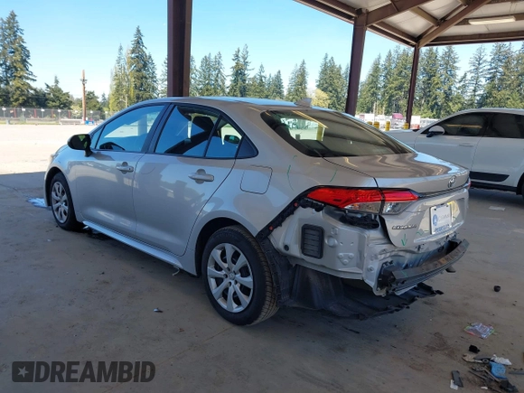 2021 Toyota Corolla LE with VIN 5YFEPMAE7MP208536, listed as a IAAI auction lot 42057509 with 58,522 mi miles and . Bid and sale history available at DreamBid. Image 3.