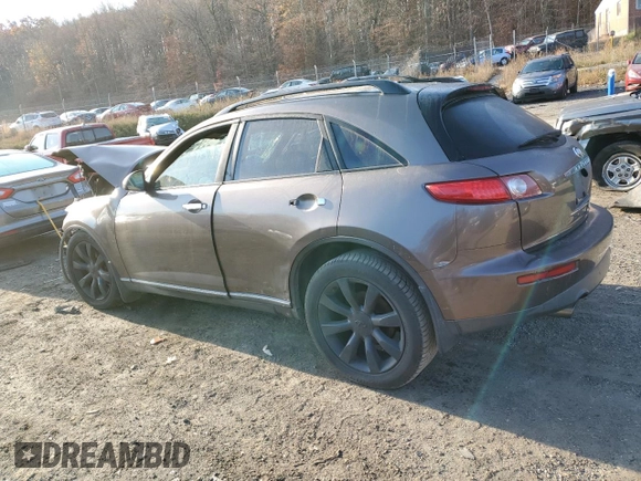 2003 Infiniti FX Options with VIN JNRAS08W63X208760, listed as a Copart auction lot 80618814 with Not Provided miles and Salvage Title. Bid and sale history available at DreamBid. Image 2.