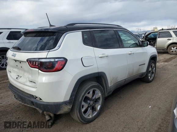 2021 Jeep Compass Limited with VIN 3C4NJDCBXMT506130, listed as a Copart auction lot 54016825 with 40,132 mi miles and Salvage Title. Bid and sale history available at DreamBid. Image 3.