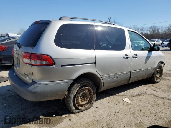 2002 Toyota Sienna CE with VIN 4T3ZF19C32U414347, listed as a Copart auction lot 46106115 with 268,713 mi miles and Salvage Title. Bid and sale history available at carsss.com. Image 3.
