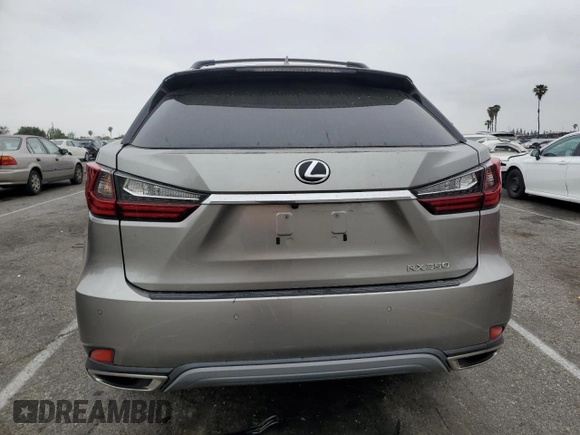 2021 Lexus RX with VIN 2T2HZMAA5MC211306, listed as a Copart auction lot 52620255 with 35,265 mi miles and Salvage Title. Bid and sale history available at carsss.com. Image 6.