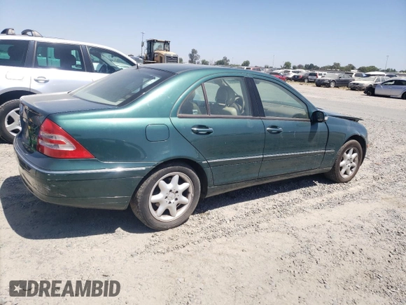 2001 Mercedes-Benz C 230/260/280/320 z VIN WDBRF61J21F089325, wystawiony jako Copart lot #57538794 z przebiegiem 88 695 mil mil oraz Czysty tytuł • Clean title. Historia ofert i sprzedaży dostępna na DreamBid. Obrazek 3.