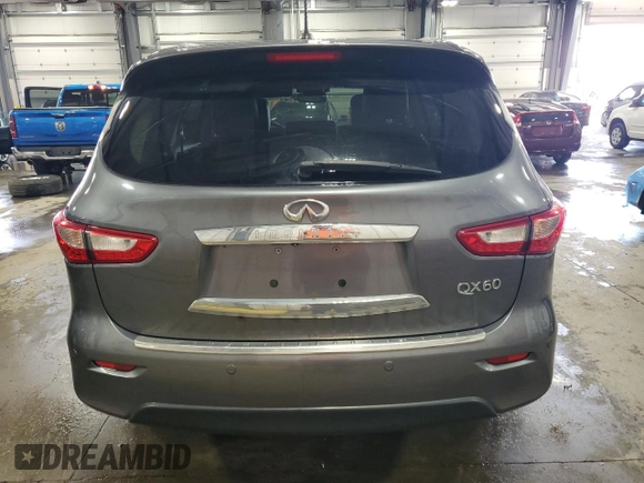 2015 Infiniti QX60 with VIN 5N1AL0MM1FC521353, listed as a Copart auction lot 53740475 with 149,750 mi miles and Salvage title. Bid and sale history available at DreamBid. Image 6.