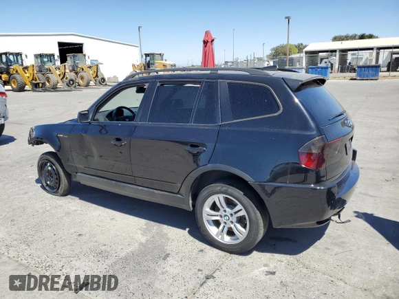 2005 BMW X3 3.0i with VIN WBXPA934X5WD23920, listed as a Copart auction lot 67744454 with 0 mi miles and Salvage Title. Bid and sale history available at carsss.com. Image 2.