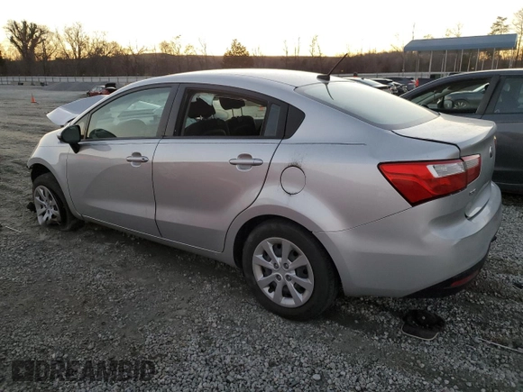 2015 Kia Rio LX with VIN KNADM4A33F6521898, listed as a Copart auction lot 47700235 with 45,262 mi miles and Salvage Title. Bid and sale history available at carsss.com. Image 2.