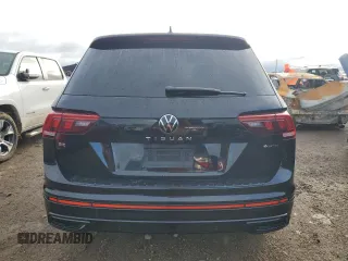 2022 Volkswagen Tiguan SE R-Line Black with VIN 3VV8B7AX2NM148304, listed as a Copart auction lot 81351484 with 46,348 mi miles and Salvage Title. Bid and sale history available at DreamBid. Image 6.