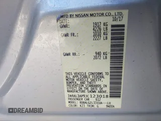 2018 Nissan Altima SV with VIN 1N4AL3AP9JC123018, listed as a IAAI auction lot 41483210 with 93,388 mi miles and . Bid and sale history available at carsss.com. Image 9.