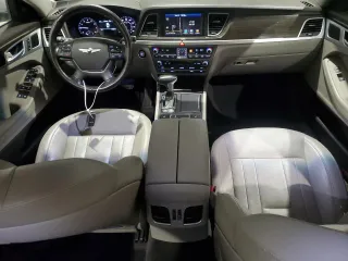 2018 Genesis G80 3.8L with VIN KMHGN4JE9JU248917, listed as a Copart auction lot 55660754 with 107,631 mi miles. Bid and sale history available at carsss.com. Image 8.